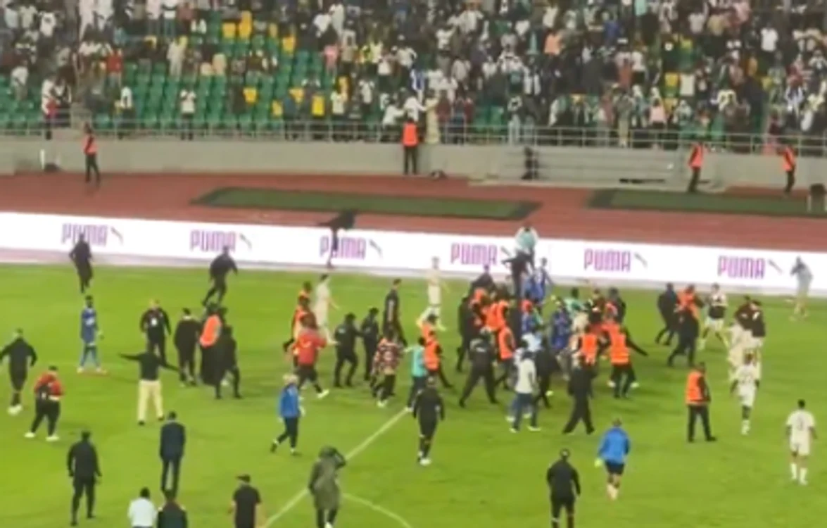 Scene Violenta la meciul lui Refghecamof din Liga Campionilor Africii  Foto/TikTok
