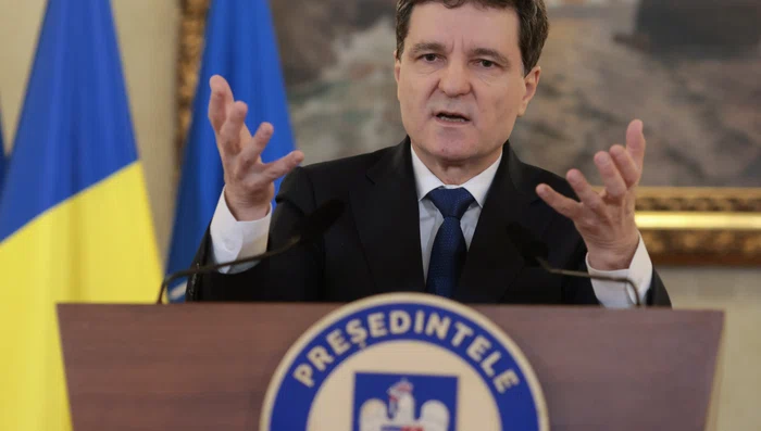 Nicușor Dan susține declarații de presă pe tema sistemului de justiție din România, la Palatul Cotroceni FOTO INQUAM/ George Călin