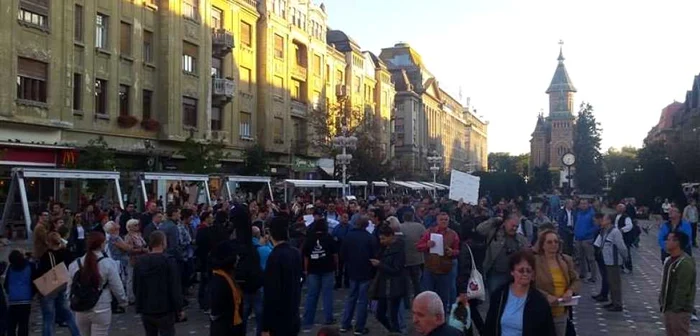 Miting anti-Oprea la Timişoara FOTO Ştefan Both