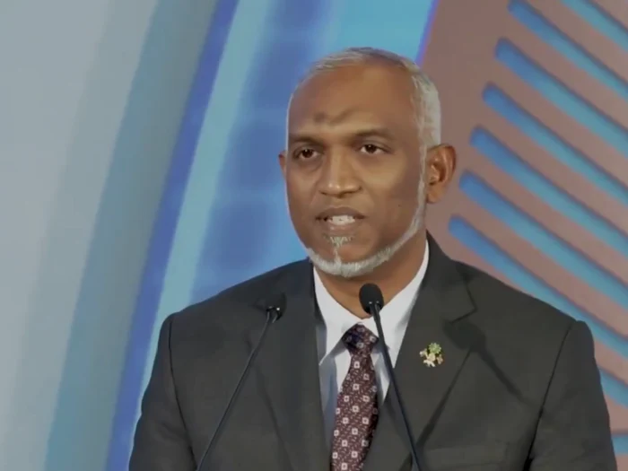Mohamed Muizzu, președintele Republicii Maldive/FOTO: X Captură video 