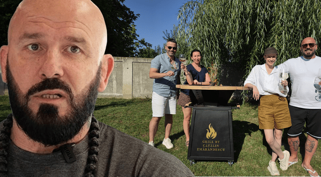 Cătălin Zmărăndescu și Sandra Izbașa, revedere după „Power Couple” la un grătar! „Proiectele tv se termină, dar prieteniile rămân”