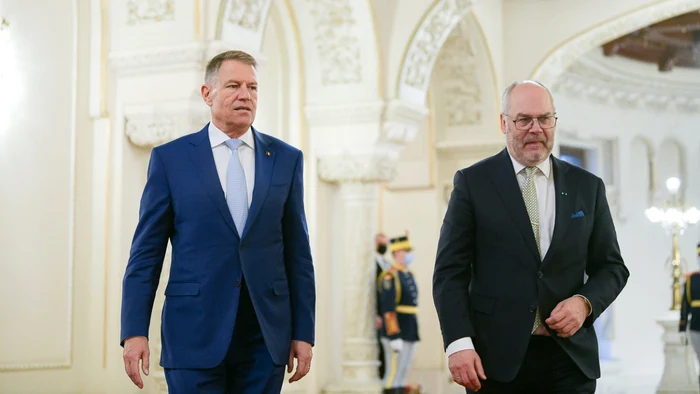 Preşedintele Klaus Iohannis şi omologul său din Estonia, Alar Karis FOTO Presidency.ro