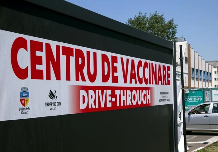 Centrul de vaccinare drive-thru sursa: Primăria Galaţi