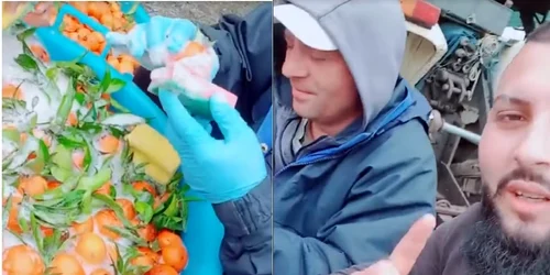 mandarine spalate cu detergent