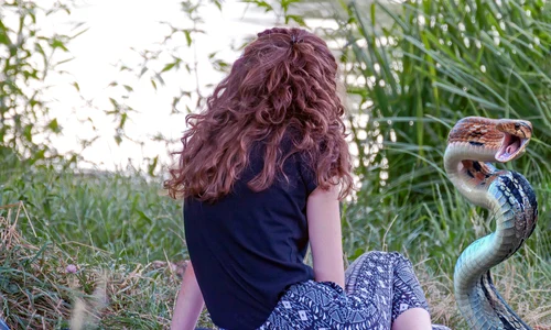 Femeie Șarpe Pixabay jpg
