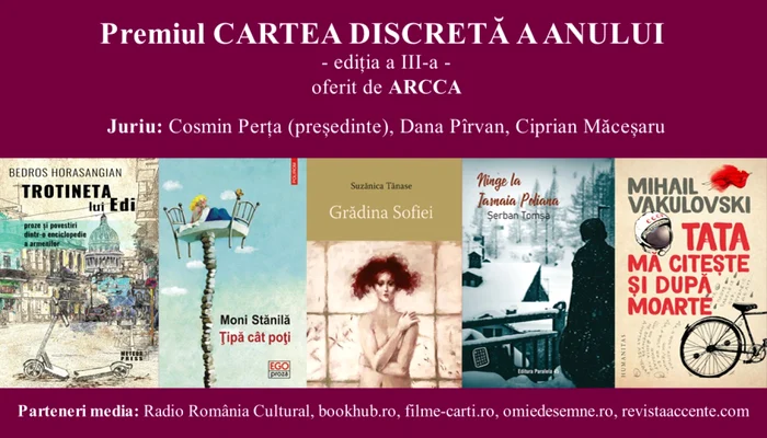 Premiul „Cartea Discretă a Anului” se află la a treia ediţie