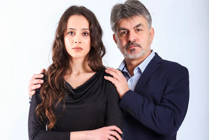 Claudia Vasile, alături de actorul Lucian Pavel. Foto: Antena 1