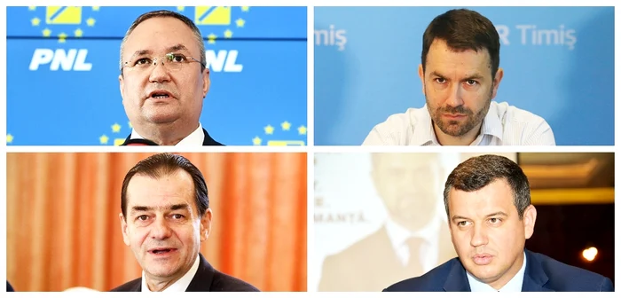 Nicolae Ciucă, Cătălin Drulă, Ludovic Orban și Eugen Tomac Colaj adevarul.ro (foto Mediafax)