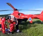 Elicopter SMURD pentru  un tânăr din Zătreni Vâlcea intrat în stop cardio-respirator după ce s-a înecat cu mâncare Foto Adevărul