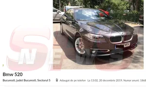 Anunțul postat de proprietarul BMW ului pe un site de profil Foto:spynews ro  jpeg