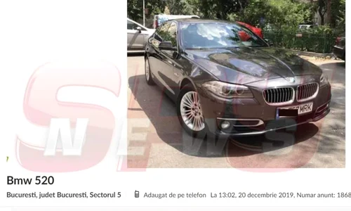 Anunțul postat de proprietarul BMW ului pe un site de profil Foto:spynews ro  jpeg