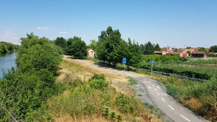 Cum arată pista de biciclete Timişoara-Zrenjanin pe partea sârbească FOTO Bartha Csaba