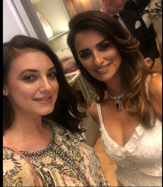 Andreea şi Penelope Cruz la Festivalul de Film de la Cannes