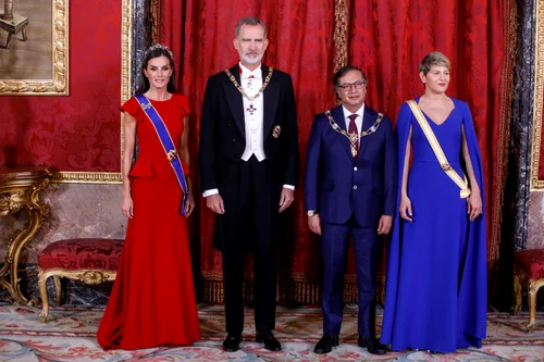 Regina Letizia și Regele Felipe, la dineul de aseară