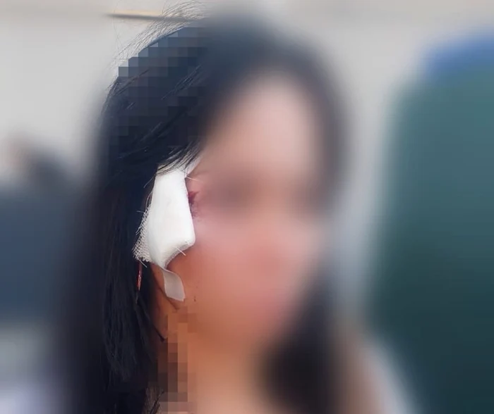 Una dintre victimele agresorului din tramvai. FOTO: Jandarmeria Capitalei
