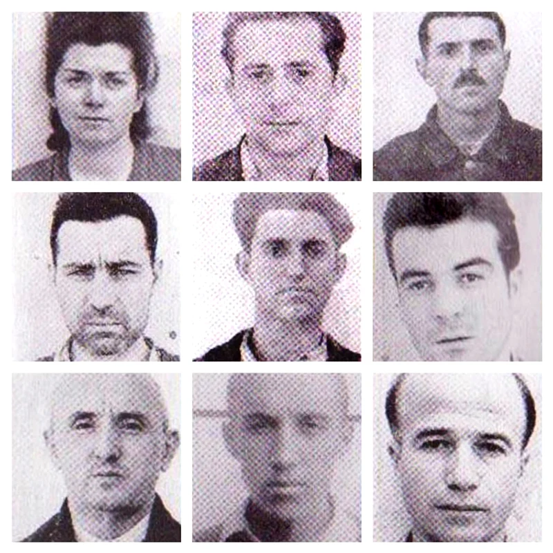 9 din cei 13 deținuți uciși Colecție Revista Memoria