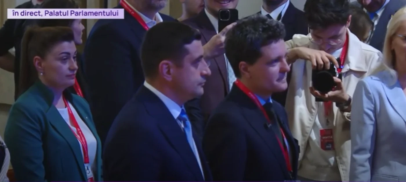 Nicușor Dan și George Simion