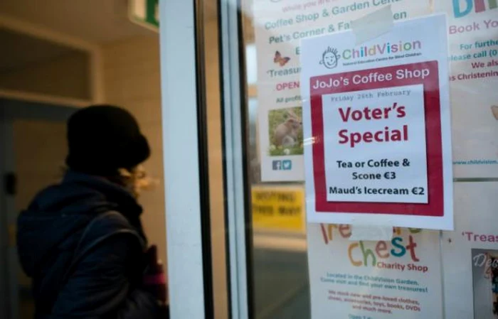 Secţie de votare din Irlanda FOTO AFP