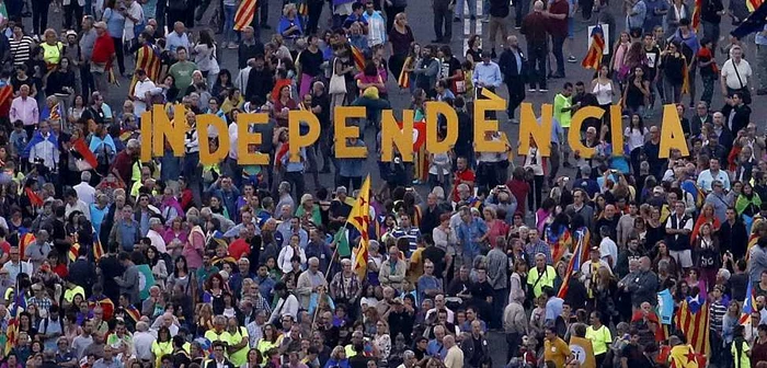 Miting de susţinere a independenţei Cataloniei