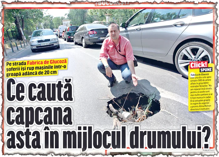 În ediţia din 19 iulie, Click! a scris despre capcana care le iese în cale şoferilor