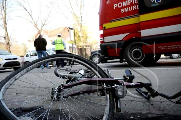 Accidentele cu victime bicicliști sunt frecvente. FOTO Poliția Română