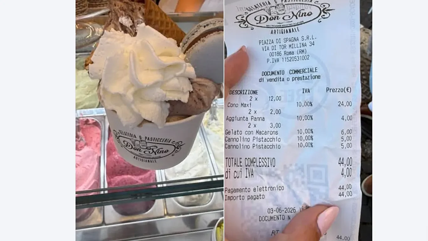 Un cuplu de turiști a plătit 44 de euro pentru două înghețate la Roma: „A fost o capcană, nu ne-am dat seama de costul real”