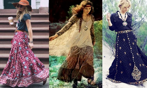 Alege o fustă lungă pentru stilul boho, perfectă pentru sezonul cald  jpeg