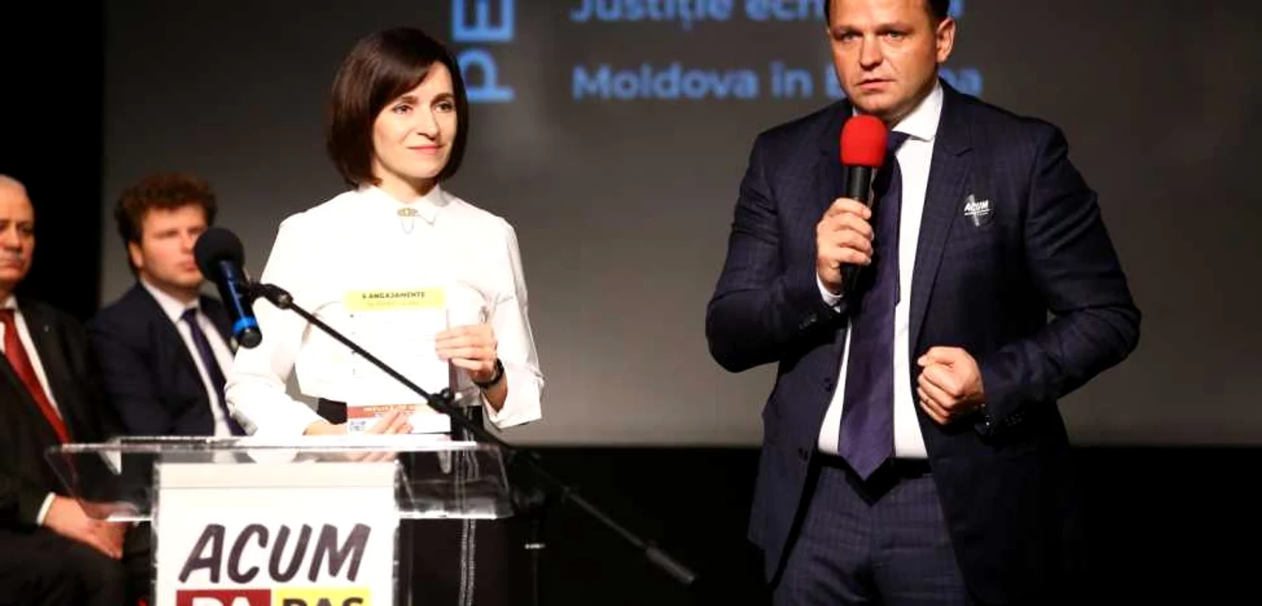 Andrei Nastase si Maia Sandu privesc.eu