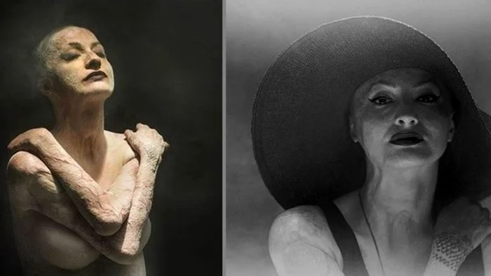 
    Tedy Ursuleanu, în fotografiile realizate pentru expozițieFoto: Alex Csiki  