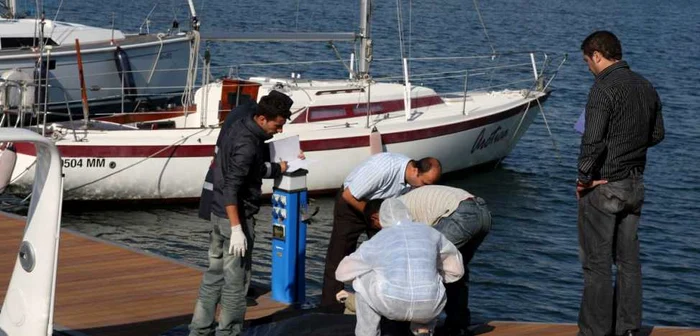 Criminalişti în Portul Tomis Foto arhivă