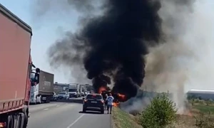 incendiu masina centura lugoj captura video jpg