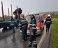 Dubiţă spulberată de un TIR. FOTO ISU Suceava