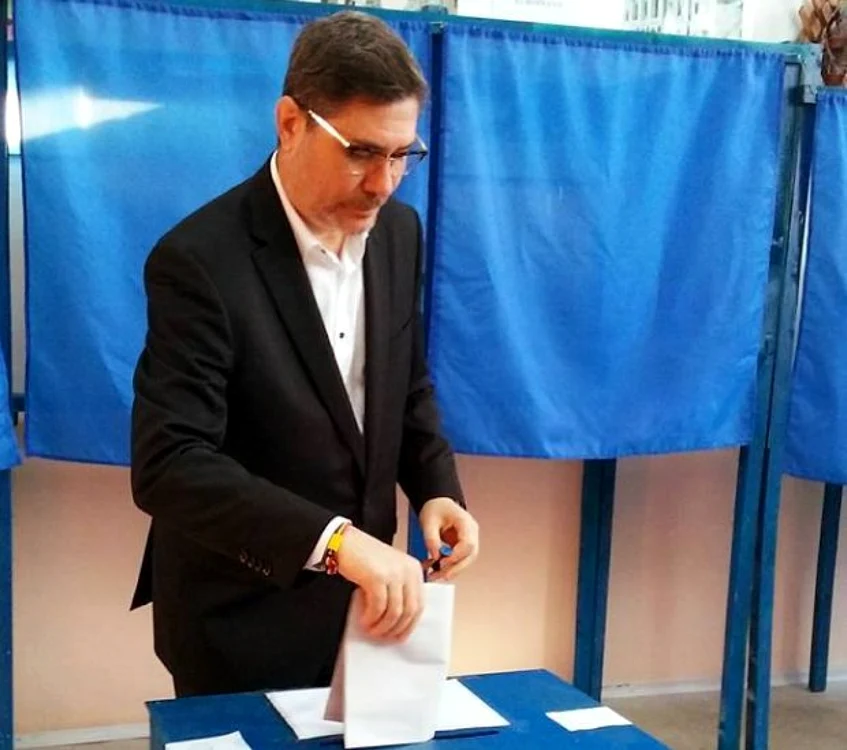 Mario Ovidiu Oprea a votat la Liceul CFR din Craiova