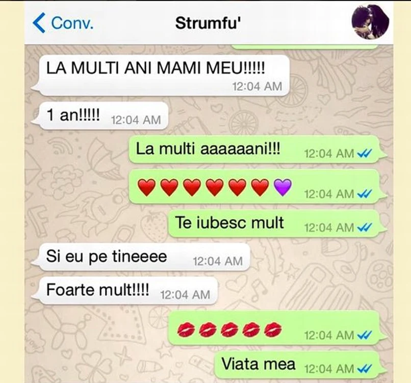 Adelina şi Speak s-au felicitat încă de la miezul nopţii