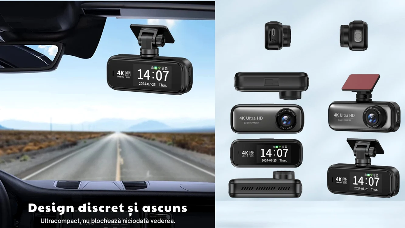 QOVU V26a: cameră auto duală 4K cu senzor Sony STARVIS 2