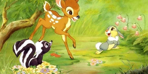 Captura din desenul animat Bambi FOTO Walt Disney