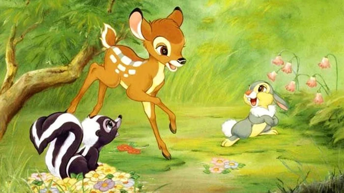 Captură din desenul animat „Bambi“ FOTO Walt Disney