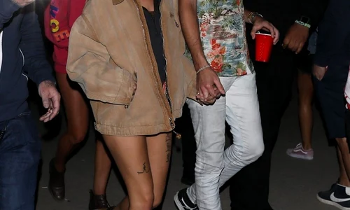 Halsey and her boyfriend G Eazy arrive at the Neon Carnival jpeg