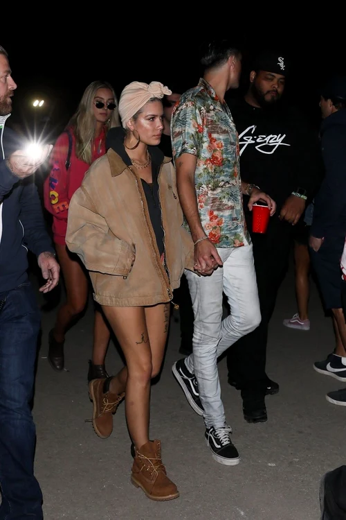 Halsey and her boyfriend G Eazy arrive at the Neon Carnival jpeg
