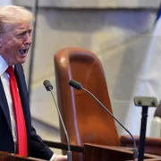 Donald Trump, discurs în Parlamentul israelian FOTO Profimedia 