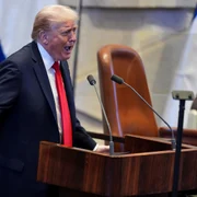 Donald Trump, discurs în Parlamentul israelian FOTO Profimedia 