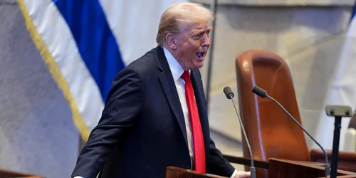 Donald Trump, discurs în Parlamentul israelian FOTO Profimedia