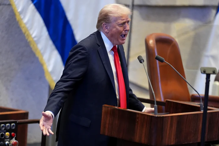 Donald Trump a ținut un discurs de peste o oră în Knesset FOTO PROFIMEDIA