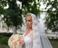 Simona Trașcă, în rochia de la biserică a Soniei Trifan foto: Facebook 