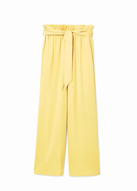 Pantaloni galbeni, Mango, 139,90 lei jpg jpeg