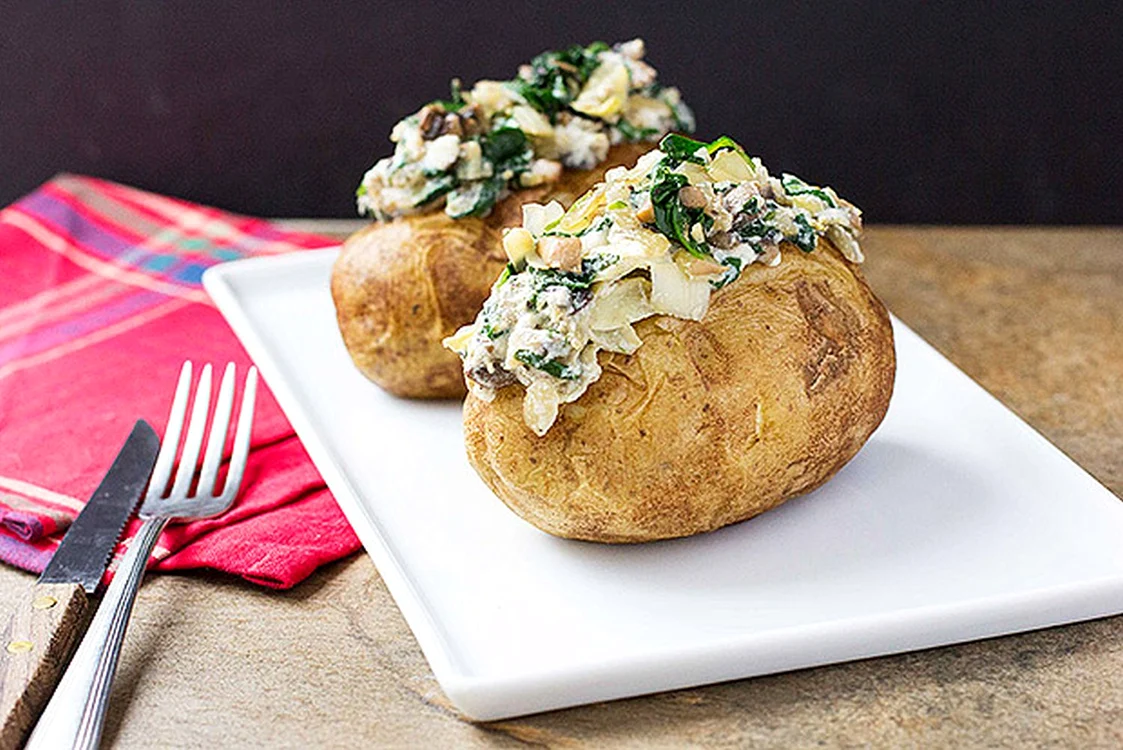 spinach artichoke mushroom stuffed potato recipe jpeg
