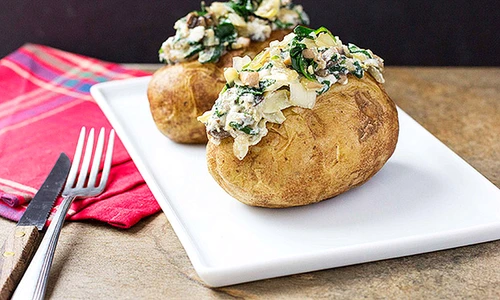 spinach artichoke mushroom stuffed potato recipe jpeg