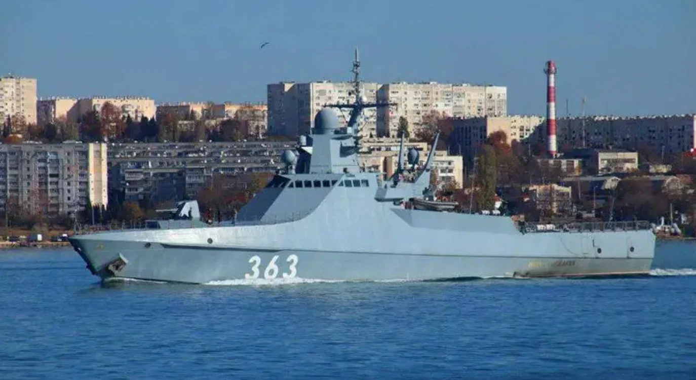 Corveta rusă Pavel Derjavin FOTO Sevastopol News