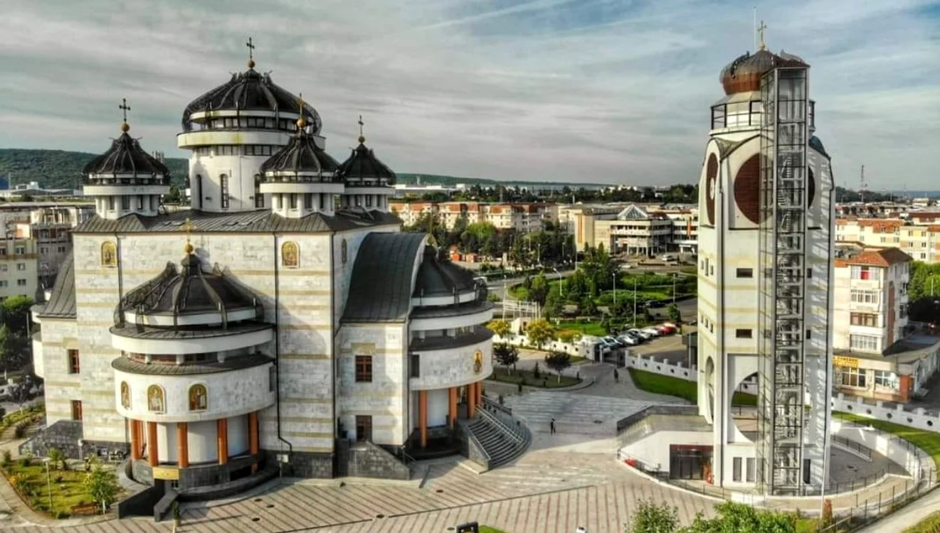 Mioveni, zona centrală. FOTO Facebook Primăria Mioveni