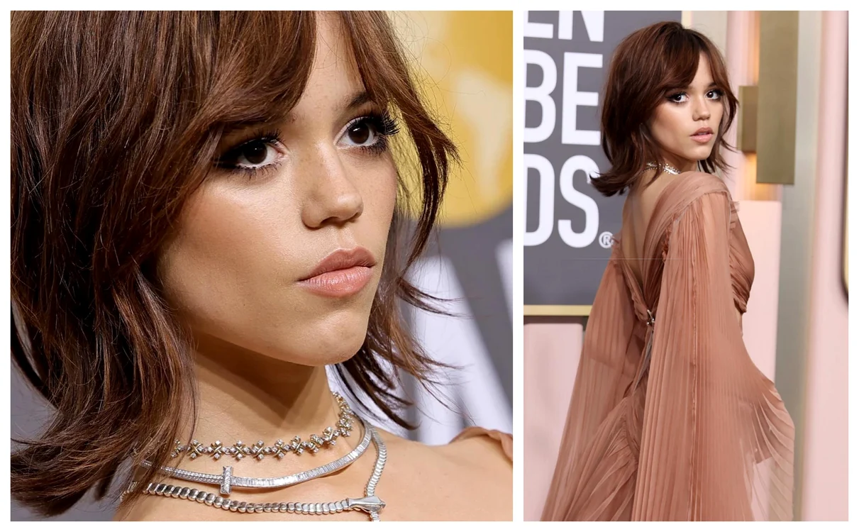 Jenna Ortega la Globurile de Aur 2023 / Sursă foto: Instagram